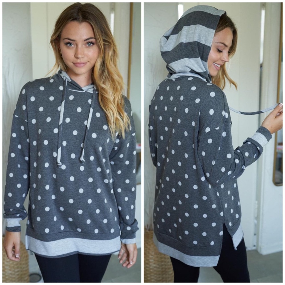 Polka Dot Hoodie